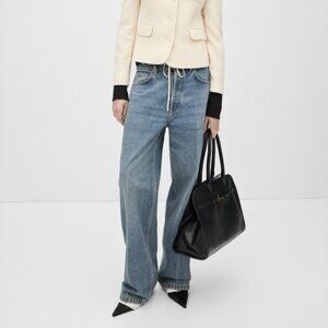 Mango Low Waist Wideleg Jeans Size 6